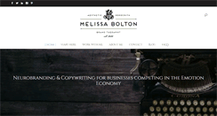 Desktop Screenshot of melissabolton.com