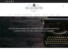 Tablet Screenshot of melissabolton.com